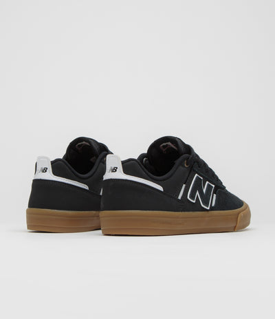 New Balance Numeric 306 Jamie Foy Shoes in Black and Gum / White