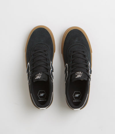 New Balance Numeric 306 Jamie Foy Shoes in Black and Gum / White