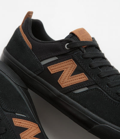 New Balance Numeric 306 Jamie Foy Shoes in Black and Orange / Black