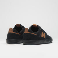 New Balance Numeric 306 Jamie Foy Shoes in Black and Orange / Black thumbnail