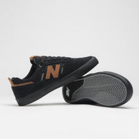 New Balance Numeric 306 Jamie Foy Shoes in Black and Orange / Black thumbnail