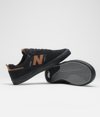 New Balance Numeric 306 Jamie Foy Shoes in Black and Orange / Black