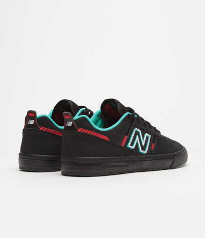 New Balance Numeric 306 Jamie Foy Shoes - Black / Red / Black
