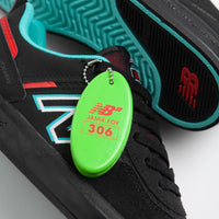 New Balance Numeric 306 Jamie Foy Shoes - Black / Red / Black thumbnail