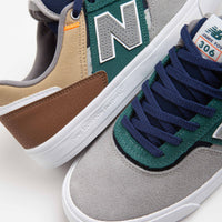 New Balance Numeric 306 Jamie Foy Shoes - Grey / Teal thumbnail
