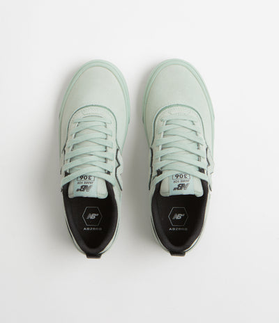 New Balance Numeric 306 Jamie Foy Shoes in Mosaic Green and Black