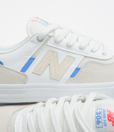 New Balance Numeric 306 Jamie Foy Shoes in Reflection and White