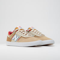 New Balance Numeric 306 Jamie Foy Shoes in Tan and Red thumbnail