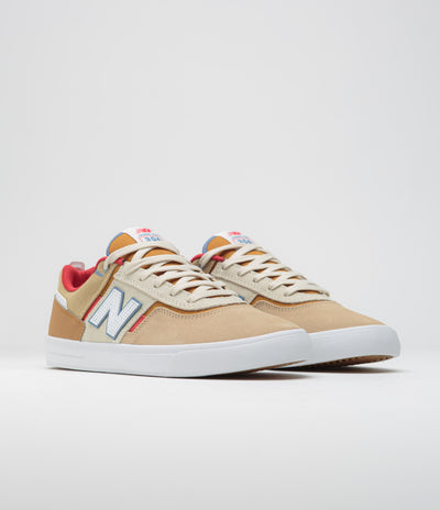 New Balance Numeric 306 Jamie Foy Shoes in Tan and Red