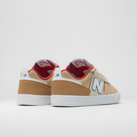 New Balance Numeric 306 Jamie Foy Shoes in Tan and Red thumbnail