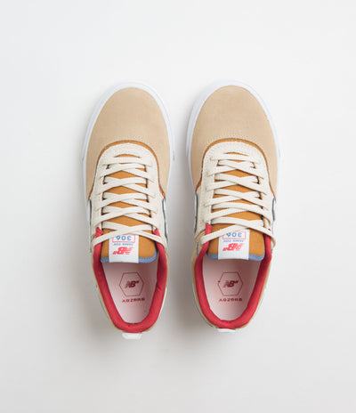 New Balance Numeric 306 Jamie Foy Shoes in Tan and Red