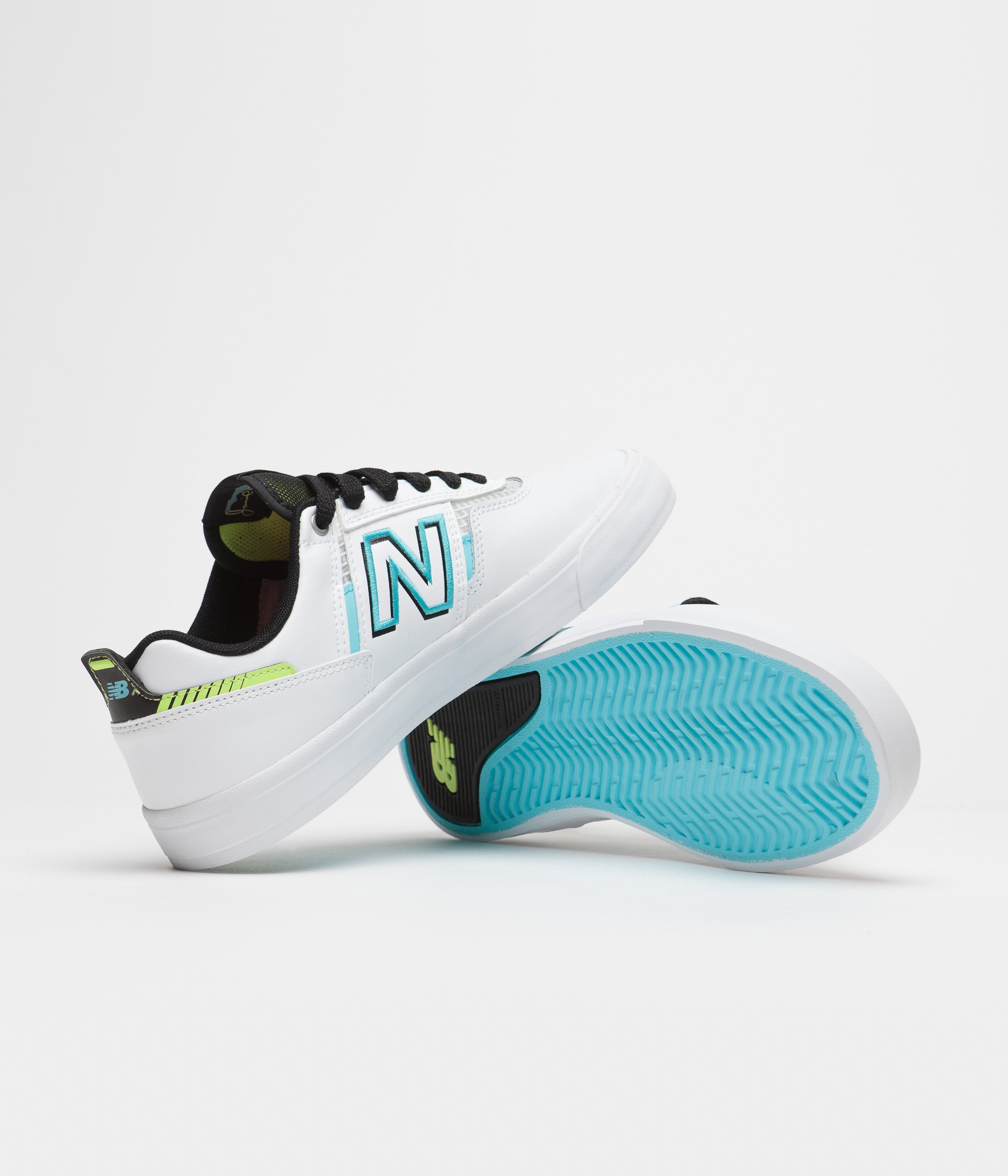 New Balance Numeric 306 Jamie Foy Shoes - White / Blue | flatspot