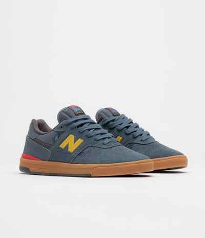 New Balance Numeric 306C Jamie Foy Shoes - Shadow Blue / Yellow