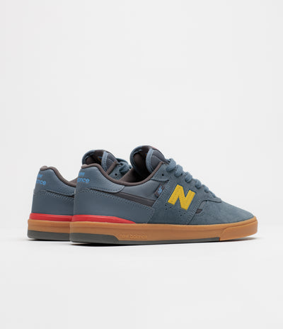 New Balance Numeric 306C Jamie Foy Shoes - Shadow Blue / Yellow