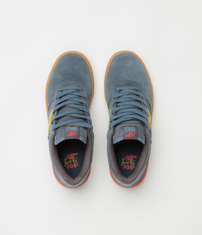 New Balance Numeric 306C Jamie Foy Shoes - Shadow Blue / Yellow