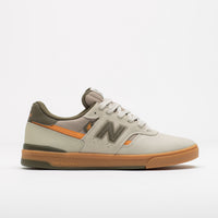 New Balance Numeric 306C Jamie Foy Shoes in Timberwolf and Olive thumbnail