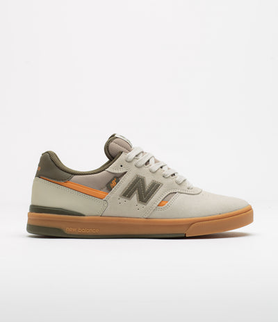 New Balance Numeric 306C Jamie Foy Shoes in Timberwolf and Olive