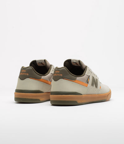 New Balance Numeric 306C Jamie Foy Shoes in Timberwolf and Olive