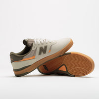 New Balance Numeric 306C Jamie Foy Shoes in Timberwolf and Olive thumbnail