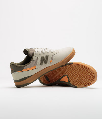 New Balance Numeric 306C Jamie Foy Shoes in Timberwolf and Olive