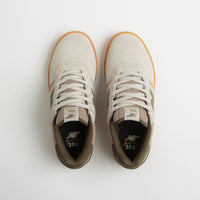 New Balance Numeric 306C Jamie Foy Shoes in Timberwolf and Olive thumbnail