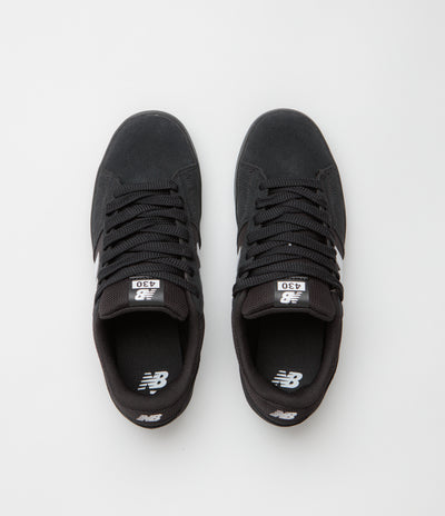 New Balance Numeric 430 Shoes - Black / Black / White