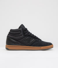 New Balance Numeric 440 Hi Shoes in Black and Black / Gum