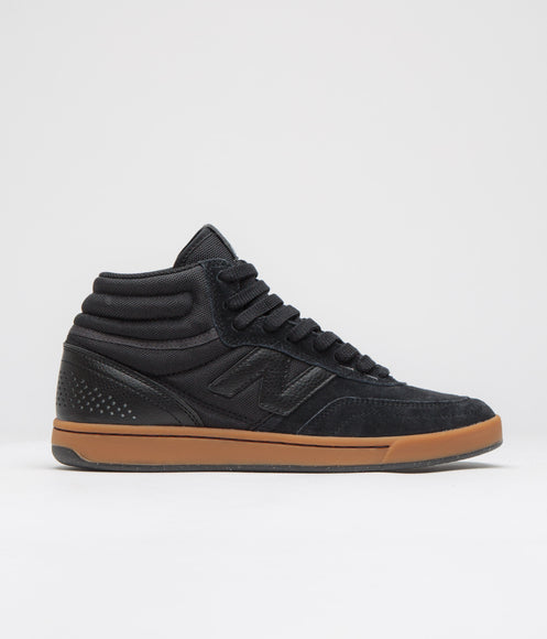 New Balance Numeric 440 Hi Shoes - Black / Black / Gum