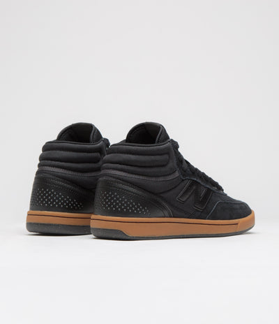 New Balance Numeric 440 Hi Shoes - Black / Black / Gum