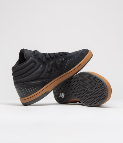 New Balance Numeric 440 Hi Shoes - Black / Black / Gum