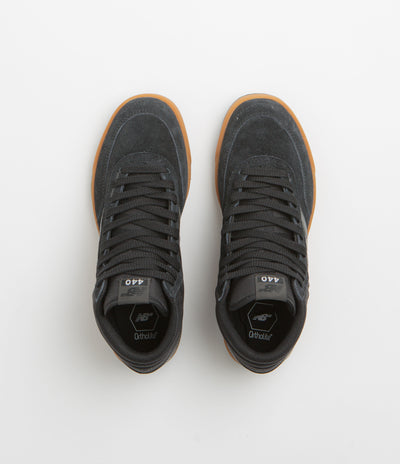 New Balance Numeric 440 Hi Shoes - Black / Black / Gum