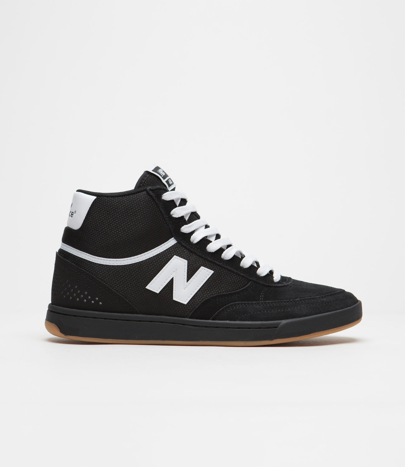 New Balance Numeric 440 Hi Shoes - Black / White / White | Flatspot