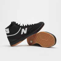 New Balance Numeric 440 Hi Shoes - Black / White / White thumbnail