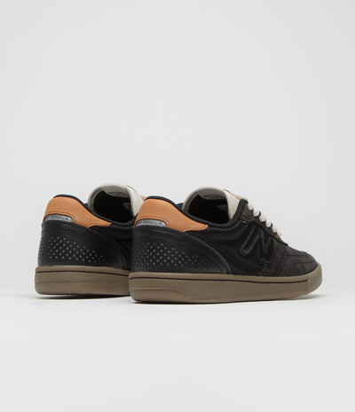 New Balance Numeric 440 Shoes in Black and Gum / Orange