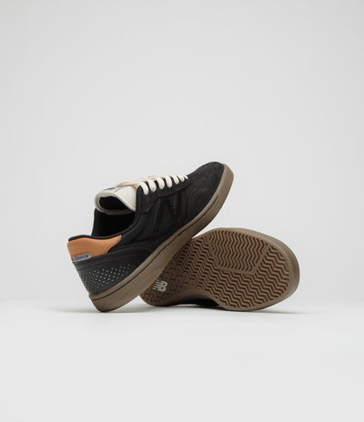 New Balance Numeric 440 Shoes in Black and Gum / Orange