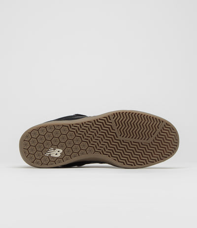 New Balance Numeric 440 Shoes in Black and Gum / Orange