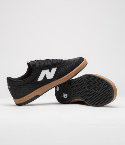 New Balance Numeric 440 Shoes in Black and Gum / White