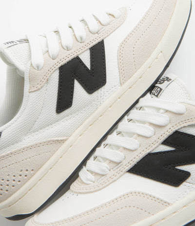 New Balance Numeric 440 V2 Shoes in Sea Salt and Black