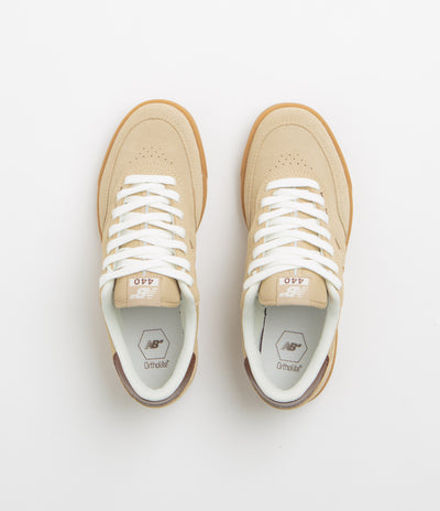 New Balance Numeric 440 V2 Shoes in Tan and Gum