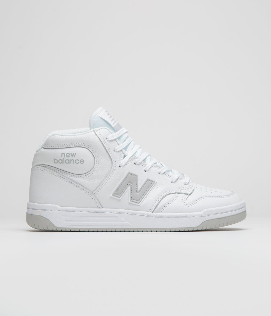 New Balance Numeric 480 Hi Shoes in White and Grey