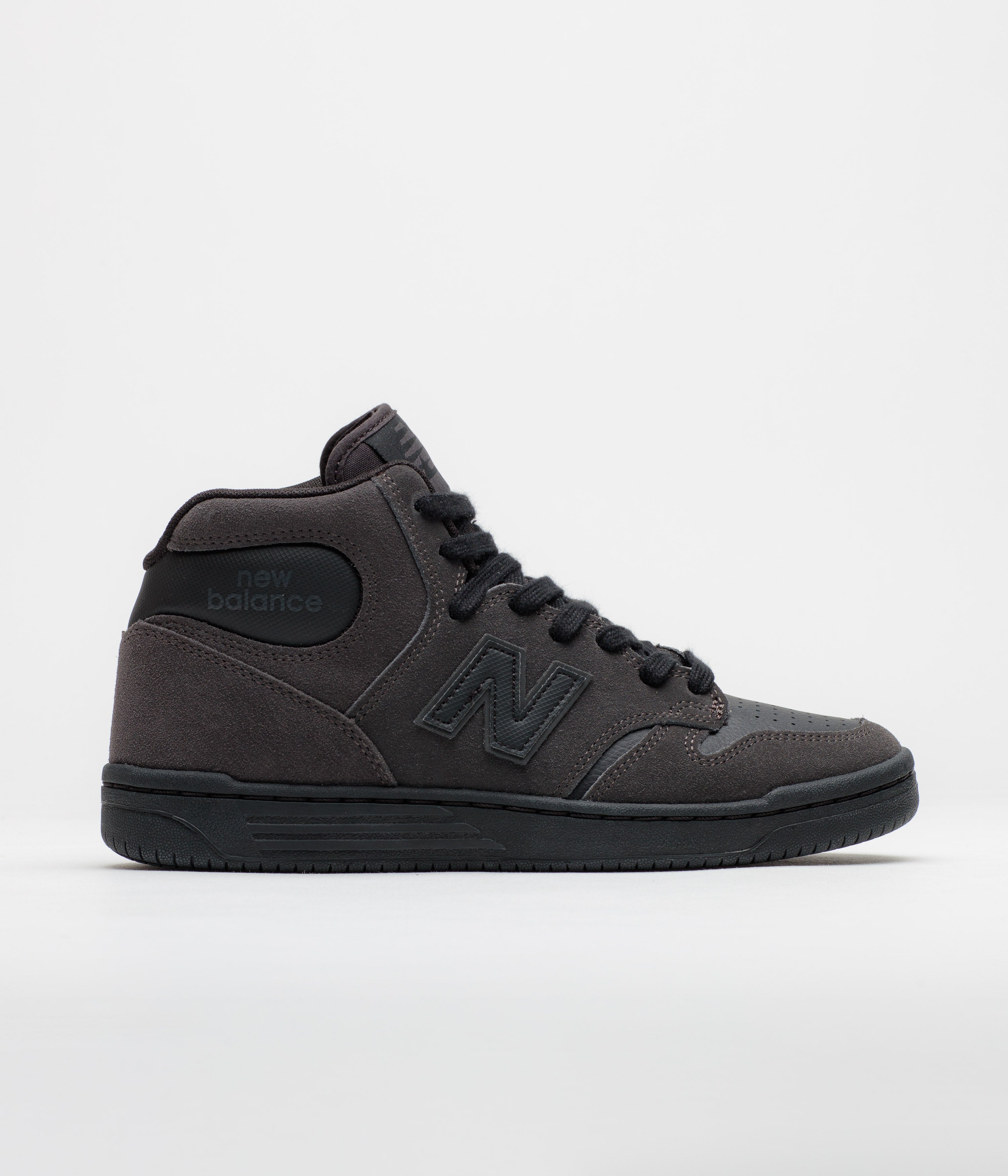 New Balance Numeric 480 High Shoes - Charcoal / Leather