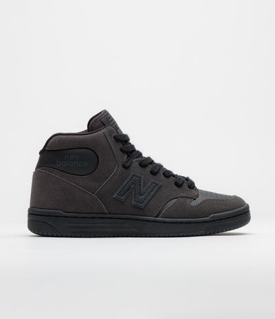New Balance Numeric 480 High Shoes - Charcoal / Leather