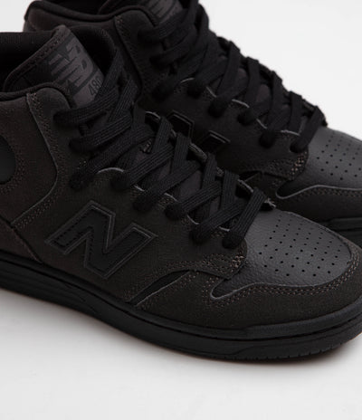 New Balance Numeric 480 High Shoes - Charcoal / Leather