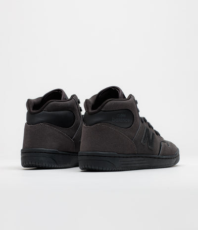 New Balance Numeric 480 High Shoes - Charcoal / Leather