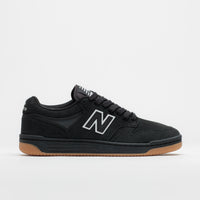 New Balance Numeric 480 Shoes in Black and Black / Gum thumbnail
