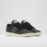 New Balance Numeric 480 Shoes in Black and Sea Salt thumbnail