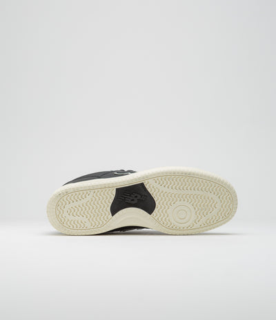 New Balance Numeric 480 Shoes in Black and Sea Salt