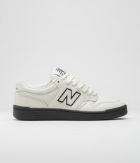 New Balance Numeric 480 Shoes in Sea Salt and Black