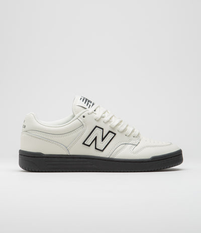 New Balance Numeric 480 Shoes in Sea Salt and Black