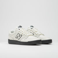 New Balance Numeric 480 Shoes in Sea Salt and Black thumbnail